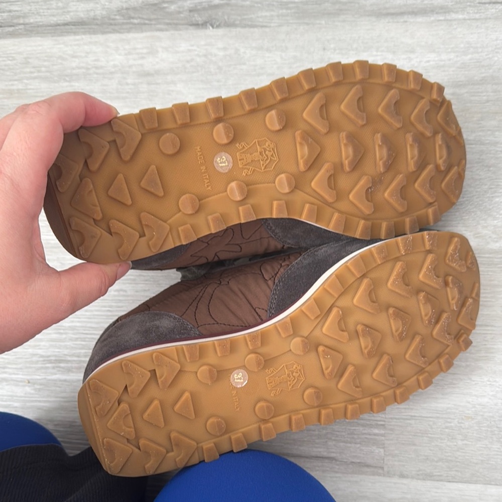Brunello Cucinelli Gray and Brown Sneakers - Picture 5 of 6